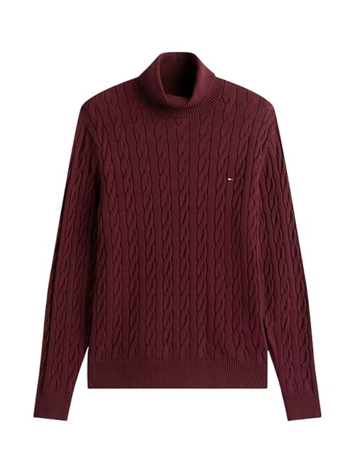 Maglioncino intrecciato a collo alto Tommy Hilfiger | MW0MW40439XIH